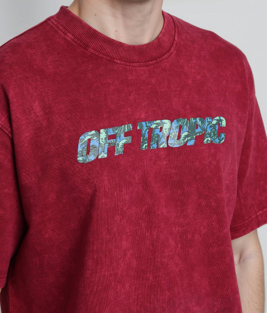 ACID WASH TROPICAL TEE
