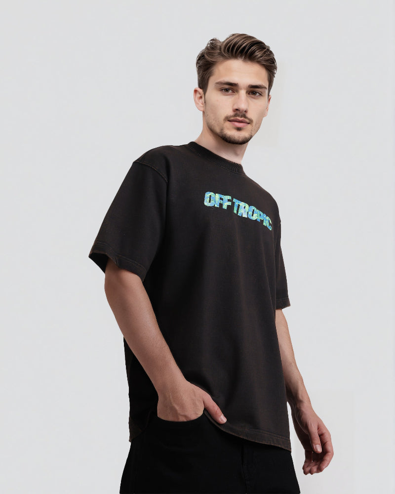 ACID WASH TROPICAL TEE