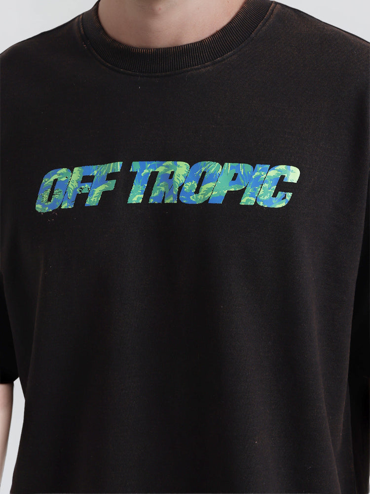 ACID WASH TROPICAL TEE