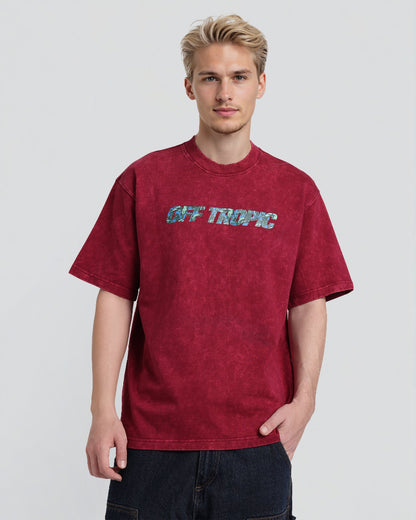 ACID WASH TROPICAL TEE