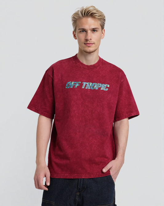 ACID WASH TROPICAL TEE